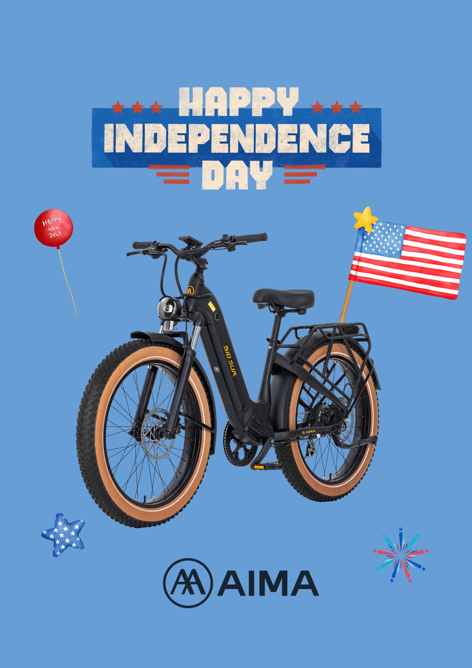 Independence Day Bliss: Unleash Your Adventure Spirit with a 750W Fat Tire Big Sur!