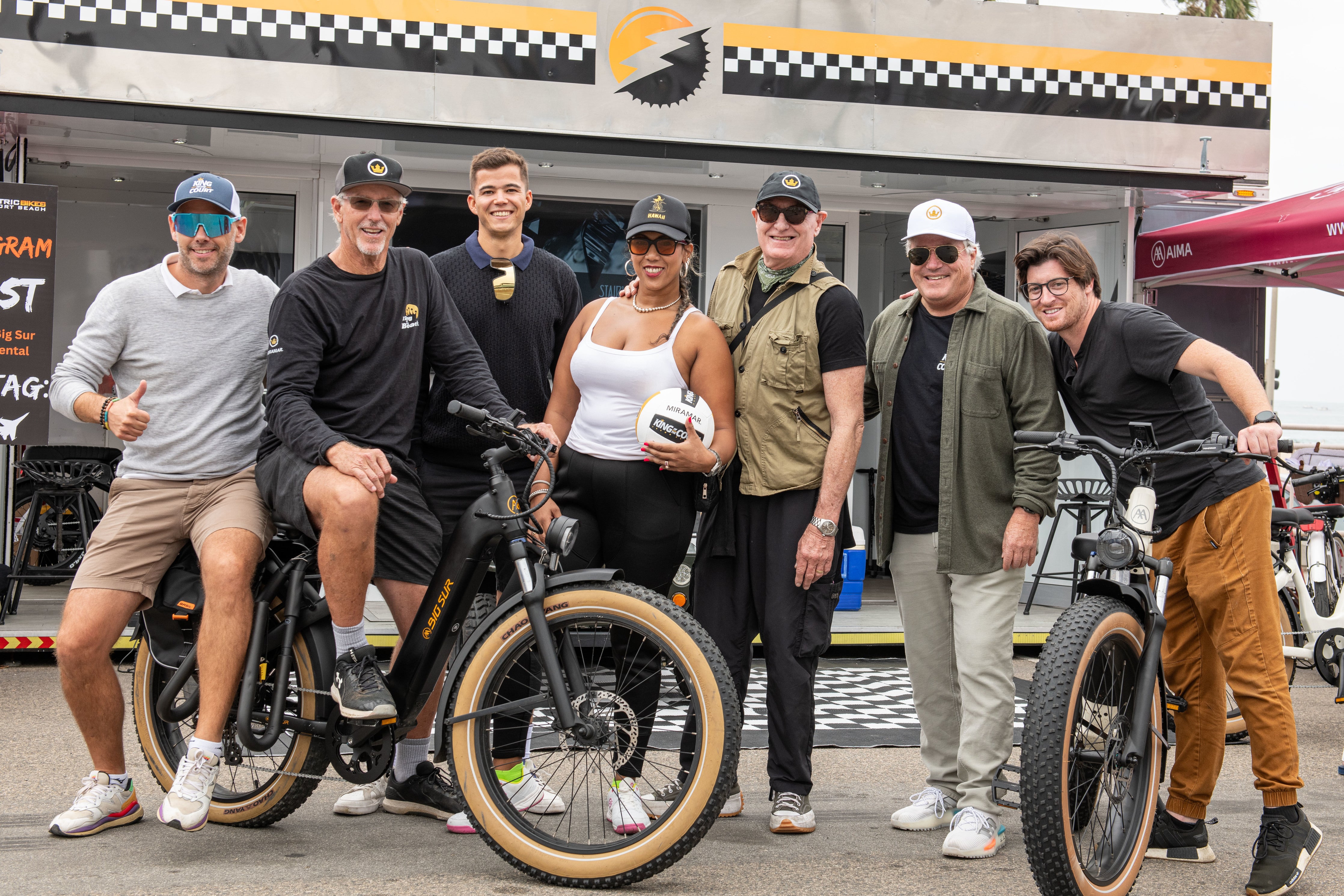 Riding High at the Pacific Airshow Huntington Beach California: Sinjin Smith on the Big Sur