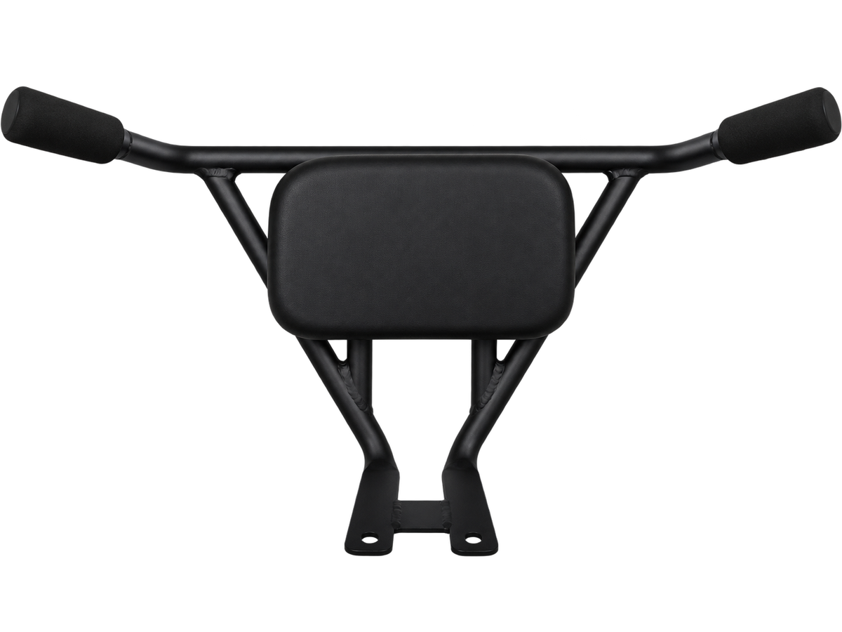AIMA Big Sur U child carrier kit with black handrails, padded backrest and seat cushion for an electric bike.