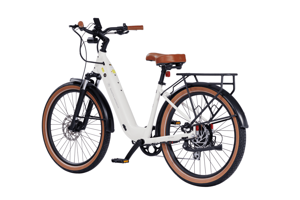 Santa-Monica-Ebike-Lvory-White-Front-Left