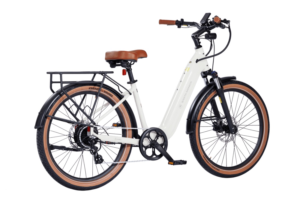 Santa-Monica-Ebike-Lvory-White-Front-Right