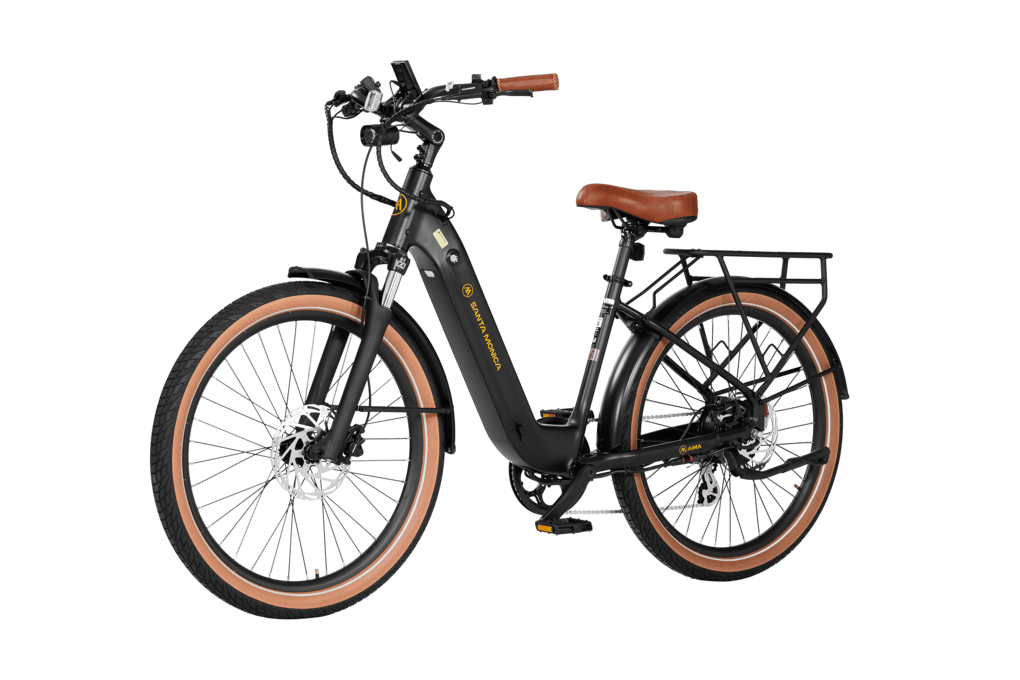 Santa-Monica-Ebike-Matte-Black-Back-Left