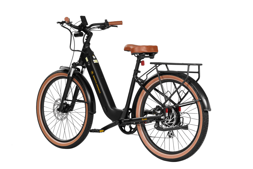 Santa-Monica-Ebike-Matte-Black-Front-Left