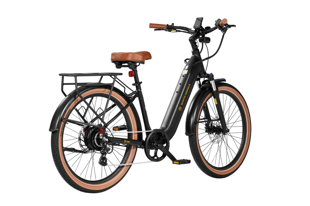 Santa-Monica-Ebike-Matte-Black-Front-Right